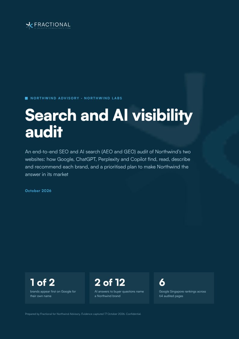 Sample audit report, page 1